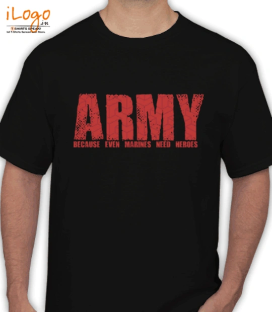 Black Heart in Even-marines-needs T-Shirt