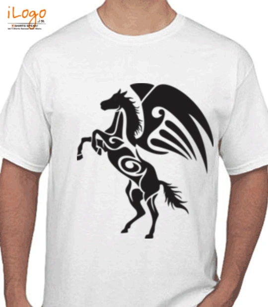 Horse line-art- T-Shirt