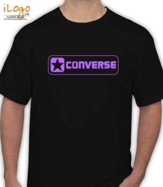 Black Led  Converse-logo T-Shirt