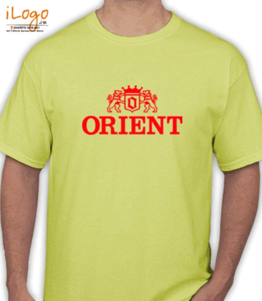 RAND YELLOW Orient-logo T-Shirt