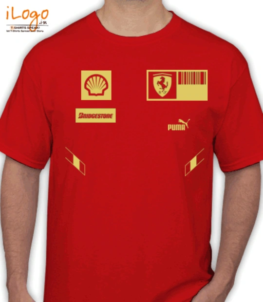 T shirts Ferrari-gold T-Shirt