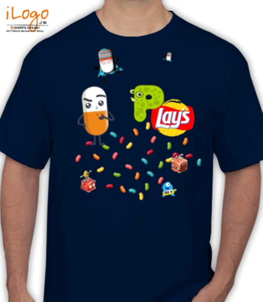 T shirts Pilplays-Blue T-Shirt