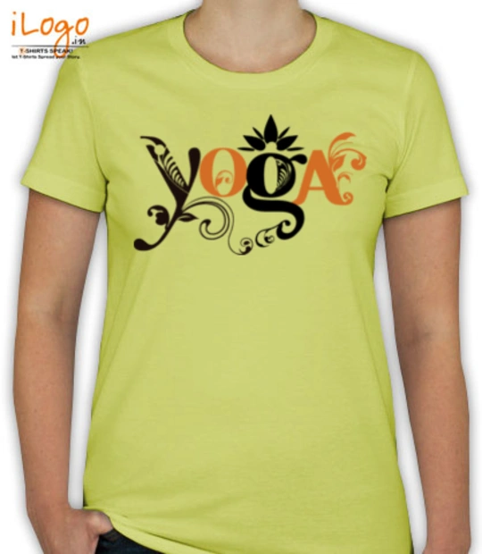 Yoga Yoga-flower-logo T-Shirt