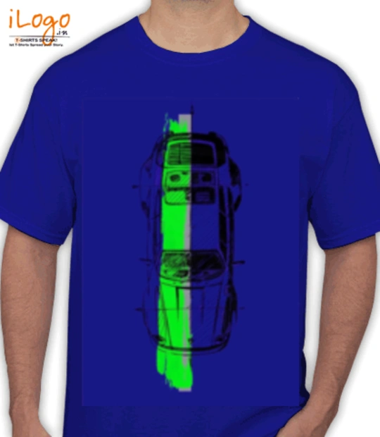 T shirts Porsche-blue T-Shirt