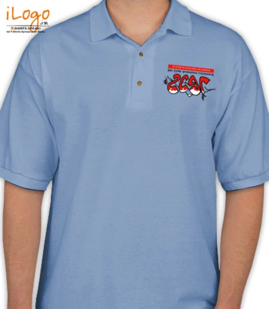 T shirts polo-bleu- T-Shirt