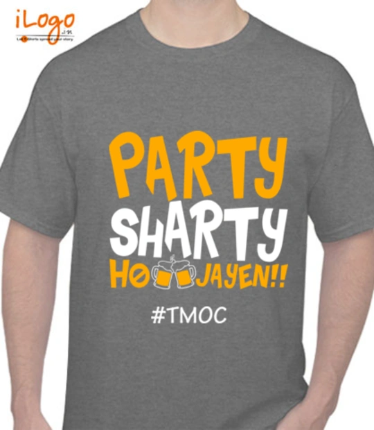T shirts party-gray T-Shirt