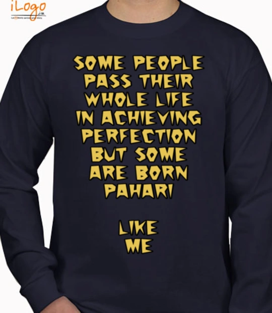 Paharidesign - Personalized full sleeves T-Shirt