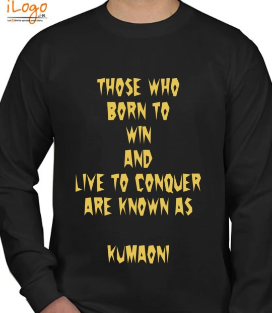 Kumaondesign- - Personalized full sleeves T-Shirt