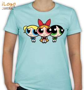 Power-puff-girls Women's R/N T-Shirt at Best Price [Editable Design] India