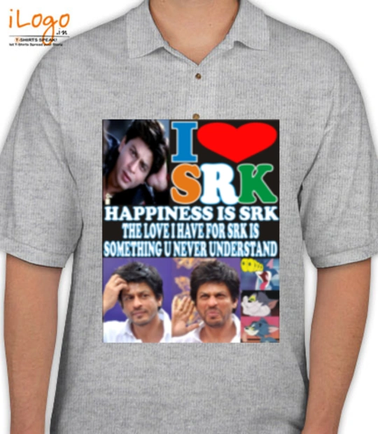 T shirts Grey-Polo- T-Shirt