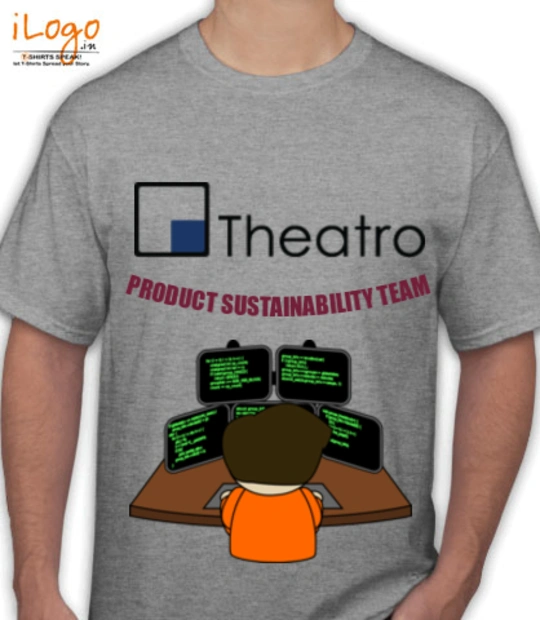 T shirts PSET-gray T-Shirt