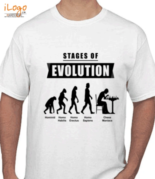 T shirts EvolutionBlack T-Shirt