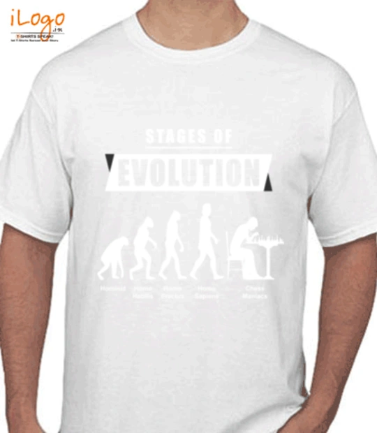 T shirts EvolutionWhite T-Shirt