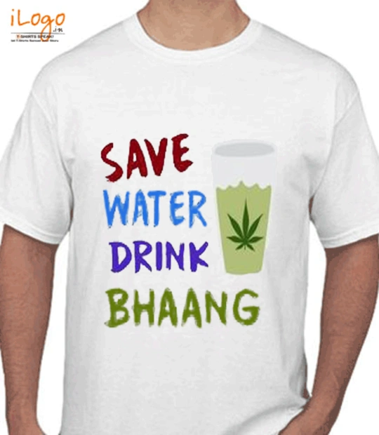 Drink save-water-drink-bhang T-Shirt