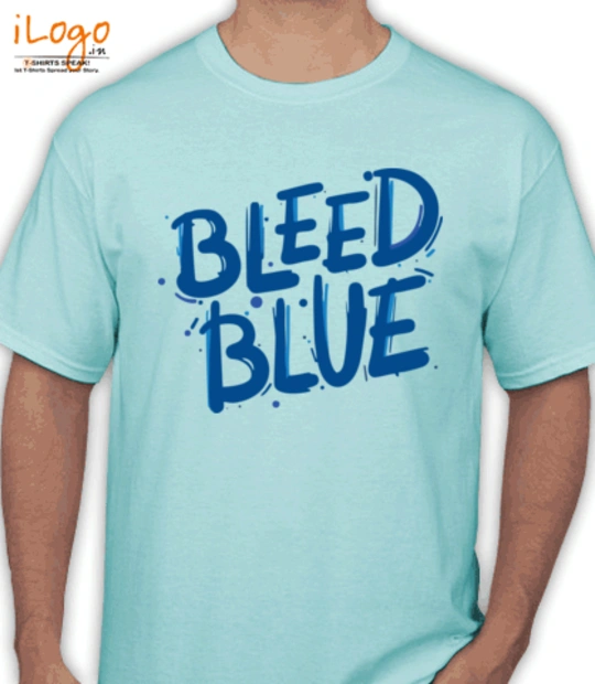 Virat kohli Bleed-Blue T-Shirt