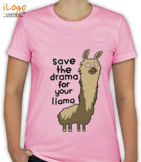 T shirts Llama-Drama- T-Shirt