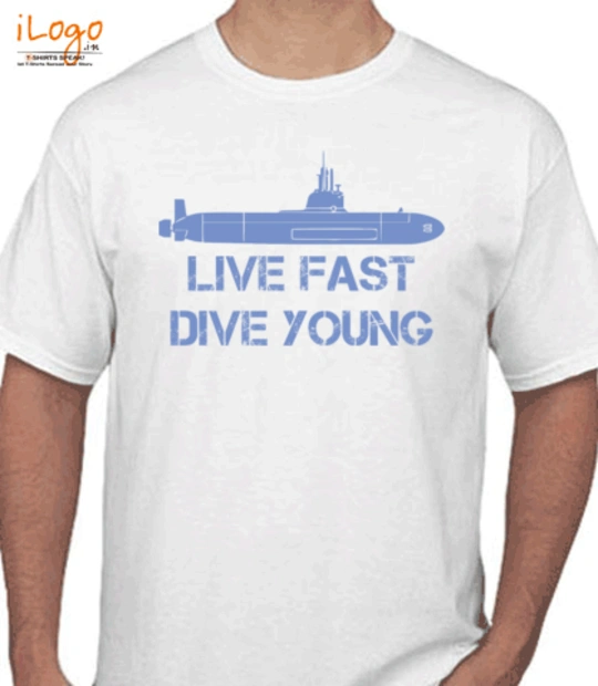 Indian navy naval officers submarine submariners live-fast-dive-young T-Shirt