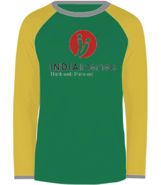 India-Internet-Logo - Raglan Round neck full sleeves t-shirt