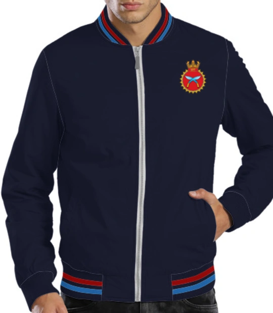 Indian Navy Zipper Jackets INS-Khukri-emblem-JACKET T-Shirt