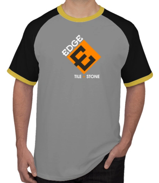 Rajni white Edge-logo- T-Shirt