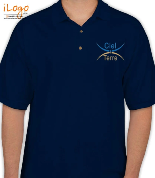 Create From Scratch: Men's Polos Ciel-and-Terre-logo T-Shirt