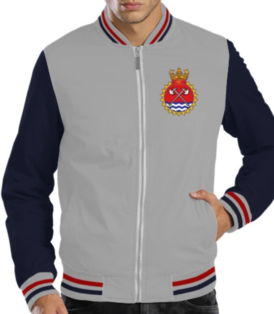 Indian Navy Zipper Jackets INS-Tabar-Jacket T-Shirt