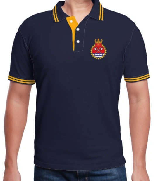 Navy INSTabar-Polo T-Shirt