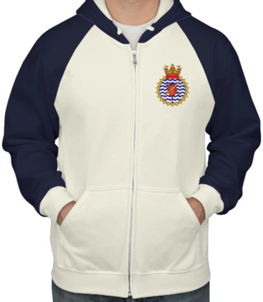 Navy INS-Karwar-hoodies T-Shirt