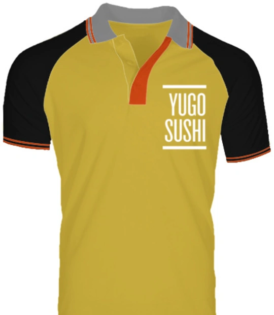 Yugo-Logo- - Raglan double tip polo t-shirt