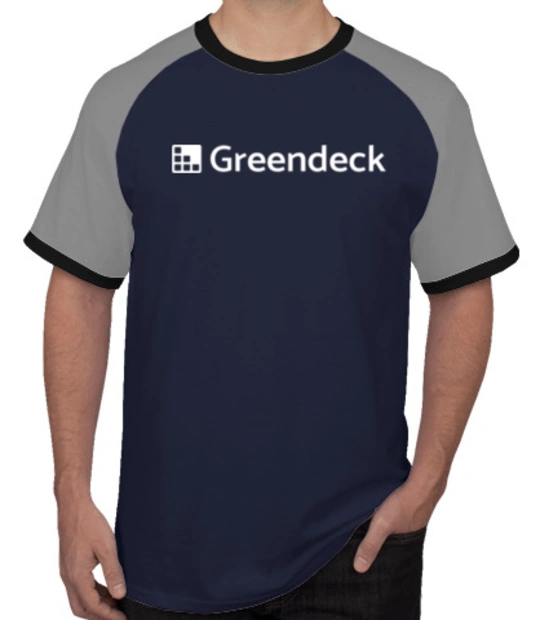 Rajni white Greendeck-logo- T-Shirt