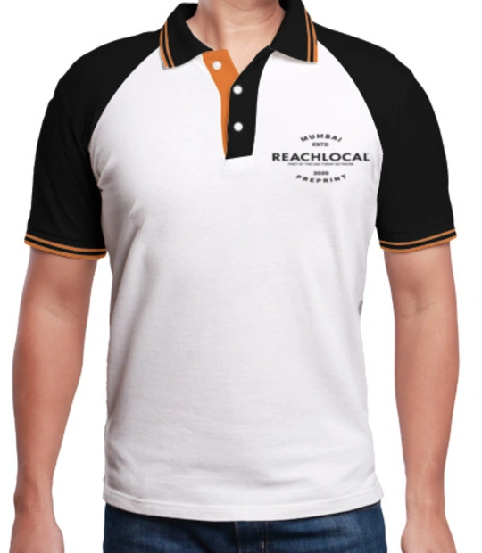 Create From Scratch: Men's Polos Mumbai-Reachlocal-logo- T-Shirt