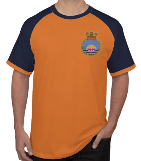 Navy INHS-Kalyani-Crest T-Shirt