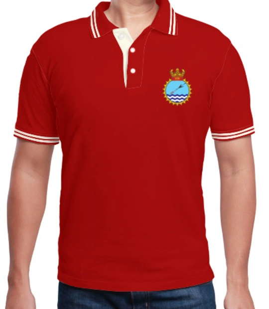 Red INAS--INSIGNIA-POLO T-Shirt