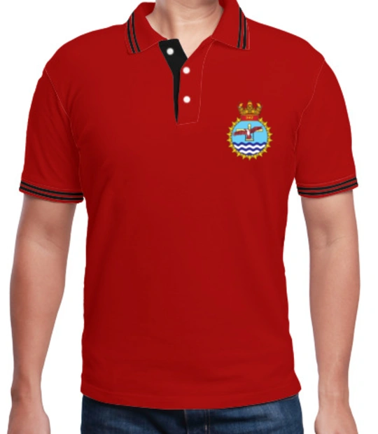 Red INAS--INSIGNIA-POLO T-Shirt