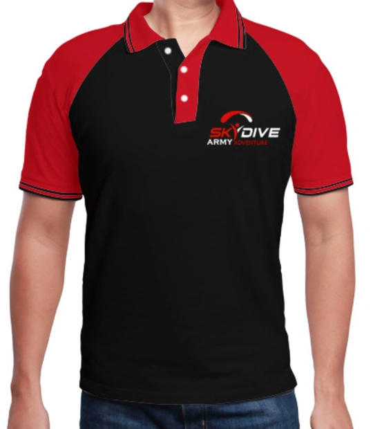 Create From Scratch: Men's Polos Skydive-logo- T-Shirt