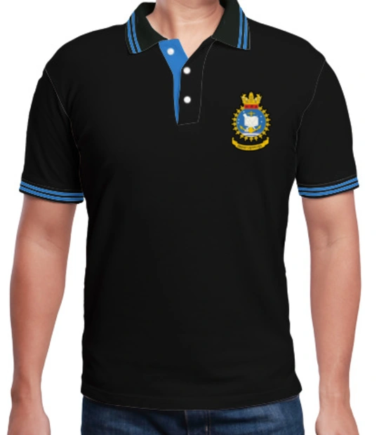  INDIAN-NAVAL-ACADEMY-CREST-POLO T-Shirt