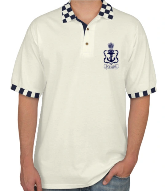 Darth vader in white INDIAN-NAVY-POLO T-Shirt