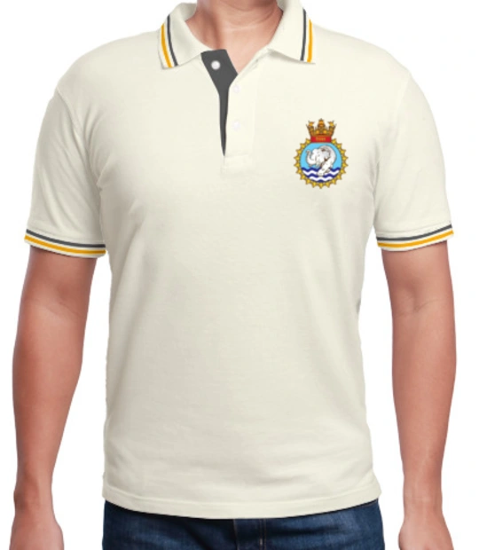 Indian Navy Collared T-Shirts INS-AIRAVAT-POLO T-Shirt
