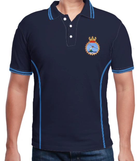 Navy t shirts/ INS-AJAY-POLO T-Shirt