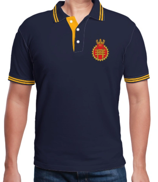 Navy INS-Betwa-Polo T-Shirt
