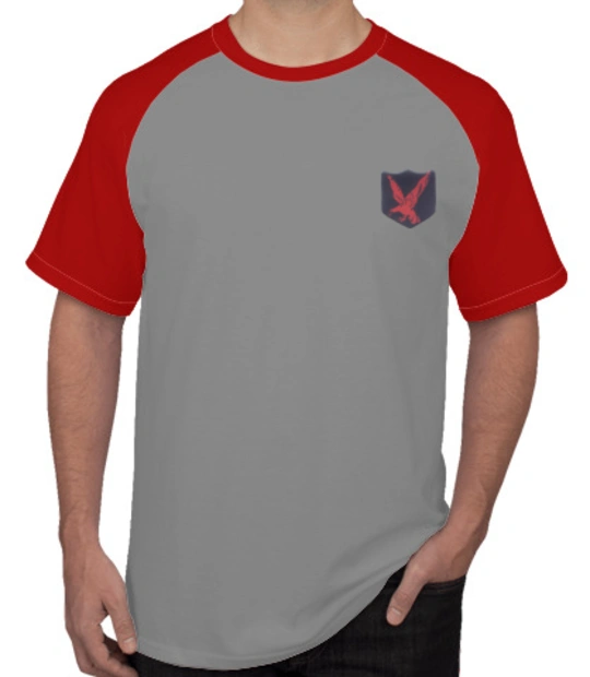 Indian Army Roundneck T-Shirts INFANTARY-DIVISION-RED-EAGLE-TSHIRT T-Shirt