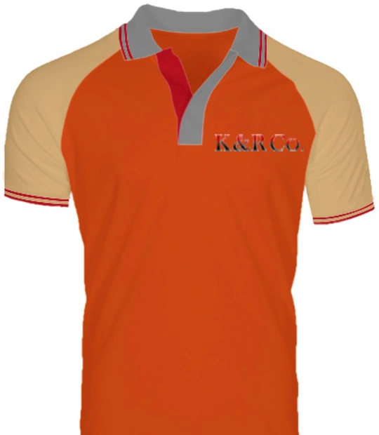 K-%-R-Logo- - Raglan double tip ppolo t-shirt