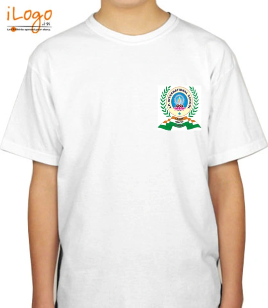 The b school J.P-International-School-Logo T-Shirt