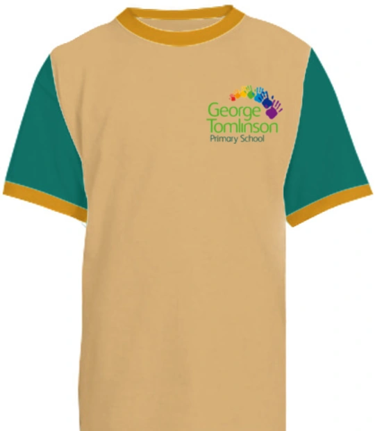 George-Tomlinson-Primary-School-Logo - Kids round neck t-shirt