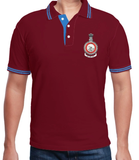 Indian Air Force Collared T-Shirts Shirts INDIAN-AIR-FORCE-NO--SQUADRON-POLO T-Shirt