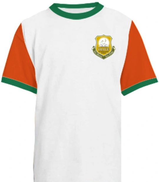 Olive-International-School-Logo - Kids round neck t-shirt