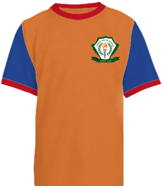 Green-Field-School-Logo - Kids round neck t-shirts