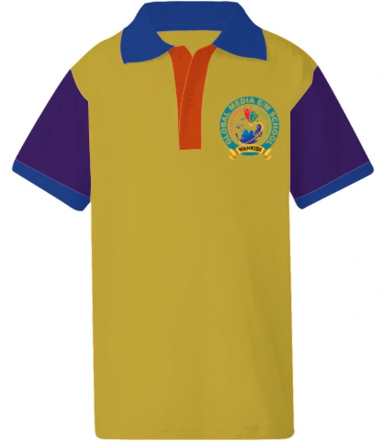 Kid Global-Media-E/M-School-Logo T-Shirt