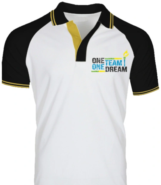 Create From Scratch: Men's Polos One-Team-Dream-Logo- T-Shirt