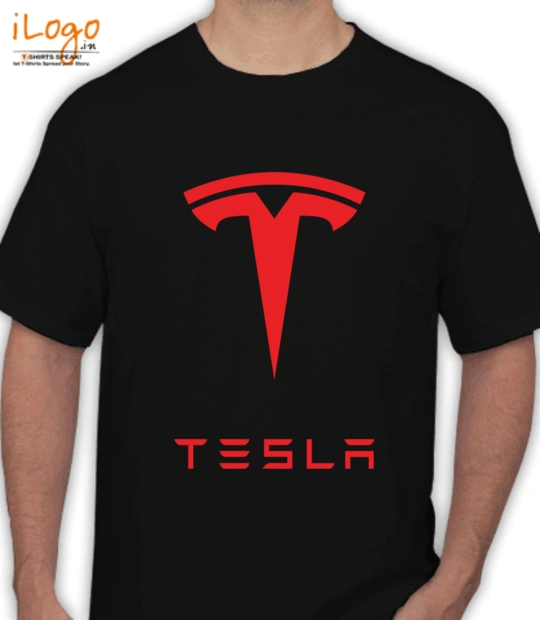 Black Heart in Tesla T-Shirt